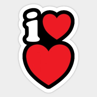 I Love love Sticker